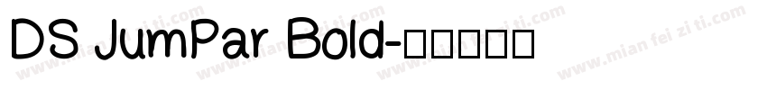 DS JumPar Bold字体转换